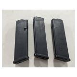(3) GLOCK .40 CAL 15 ROUND MAGAZINES