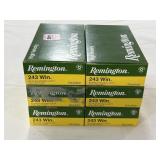 120 RDS OF REMINGTON .243 WIN AMMO - 80 GR