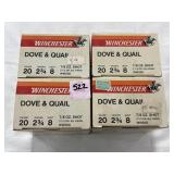100 RDS OF WINCHESTER 20 GA SHOTGUN SHELLS -