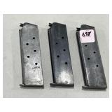 (3) COLT .45 AUTO MAGAZINES