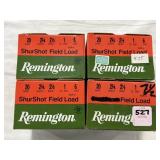 100 RDS OF REMINGTON 20 GA PLASTIC SHOTSHELLS
