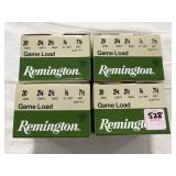 100 RDS OF REMINGTON 20 GA PLASTIC SHOTSHELLS -