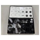 LEUPOLD BOX W/ SCREWS, CAPS, & GUNSMITHING PARTS