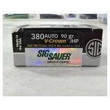 SIG SAUER .380 AUTO AMMO 90 GR