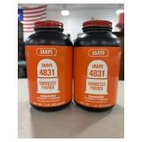 (2) BOTTLES OF IMR 4831 SMOKELESS RIFLE POWDER -