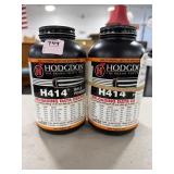 (2) BOTTLES OF HODGDON H414 RIFLE POWDER -