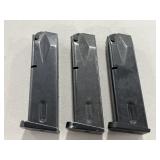 (3) BERETTA 92 9mm 15 ROUND MAGAZINES