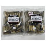 100 RDS OF PARABELLUM .44 MAG AMMO - 240 GR MATCH