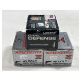 60 RDS OF .45 COLT AMMO - 20 RDS ARE .45 LONG