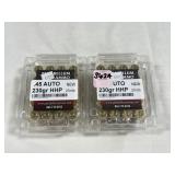 40 RDS OF PARABELLUM .45 AUTO AMMO - 230 GR HHP