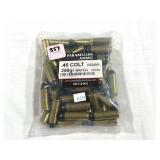 50 RDS OF PARABELLUM .45 COLT AMMO - 250 GR MATCH