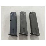 (3) BERETTA 92 9mm 15 ROUND MAGAZINES