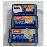 141 RDS OF CCI .22 LR STINGER AMMO