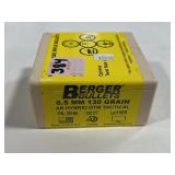 100CT BERGER BULLETS 6.5mm 130 GR AR HYBRID OTM