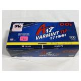 200 CCI SAVAGE ARMS A17 VARMINT TIP - 17 GR HMR -