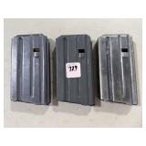 (3) 20 ROUND .223 REM MAGAZINES - 2 OF THEM ARE