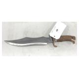 15" FIXED BLADE KNIFE W/ WOOD HANDLE