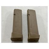 (2) GLOCK 17 9MM 17 ROUND MAGAZINES