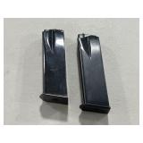 (2) BROWNING HIGH POWER 9MM MAGAZINES