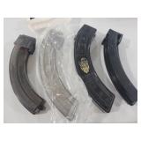 (4) RUGER 1022 25 & 30 ROUND MAGAZINES