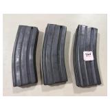 (3) .223 REM MAGAZINES - LOADED - APPROX 90