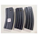 (3) 30 ROUND .223 REM MAGAZINES LOADED - APPROX