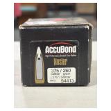 APPROX. (50) NOSLER ACCUBOND .375 CAL 260 GR