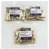 60 RDS OF PARABELLUM 7.62x39mm AMMO - 123 GR SP -