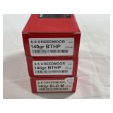 80 RDS OF PARABELLUM 6.5 CREEDMOOR AMMO - 140 GR