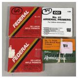 (240) ASSTD. PRIMERS FOR LARGE & SMALL RIFLES