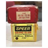 APPROX. 75 .338 CAL BULLETS FOR RELOADING
