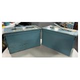 (2) LARGE ARMY METAL AMMO CANS - EMPTY
