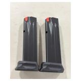 (2) WALTHER PPQ 9mm 15-ROUND MAGAZINES