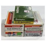 100 RDS OF 30-06 SPRG AMMO - 150 GR - ASSORTED