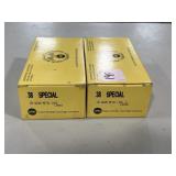 100 RDS OF UMC .38 SPECIAL AMMO - 130 GR FMC