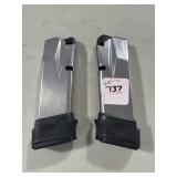 (2) 15 ROUND SPRINGFIELD 9MM MAGAZINES