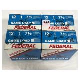 100 RDS OF FEDERAL 12 GA SHOTGUN SHELLS - 2-3/4"