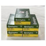 100 RDS OF REMINGTON .243 WIN AMMO - 80 GR