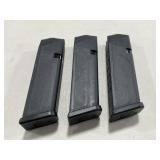 (3) GLOCK .40 CAL 15 ROUND MAGAZINES