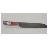 14" SERRATED DAMASCUS BLADE KNIFE