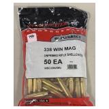 (50) WINCHESTER .338 WIN MAG UNPRIMED SHELL CASES