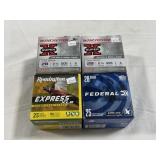 100 RDS OF 28 GA SHOTGUN SHELLS - ASSORTED