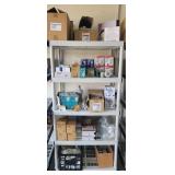 36" PLASTIC SHELVING UNIT W/ LIGHT BULBS & LED