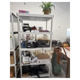 36" PLASTIC SHELF W/ OFFICE SUPPLIES