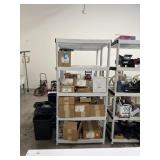 36" PLASTIC SHELF W/ ASSORTED HARDWARE