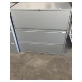 (3) DOOR LATERAL FILE CABINET WITH KEY