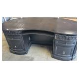 WOOD 6ft KIDNEY SHAPED OFFICE DESK