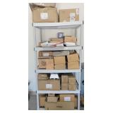 3ft PLASTIC SHELVING UNIT W/ EXIT LIGHTS &