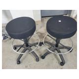 (2) ROLL AROUND STOOLS
