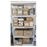 36" PLASTIC SHELVING UNIT W/ EXIT LIGHTS, EMERGENY